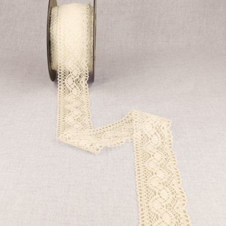 Dentelle coton entre deux vagues