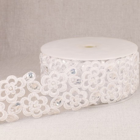 Broderie perles paillettes