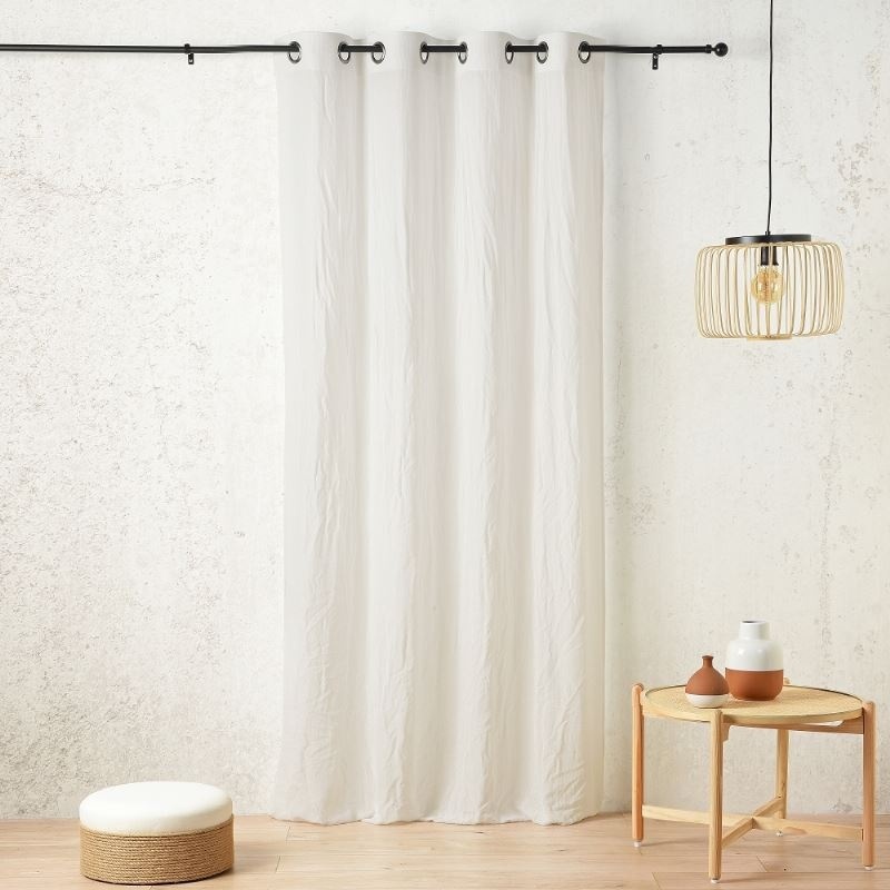 Tissu Etamine Zephir Uni Ecru