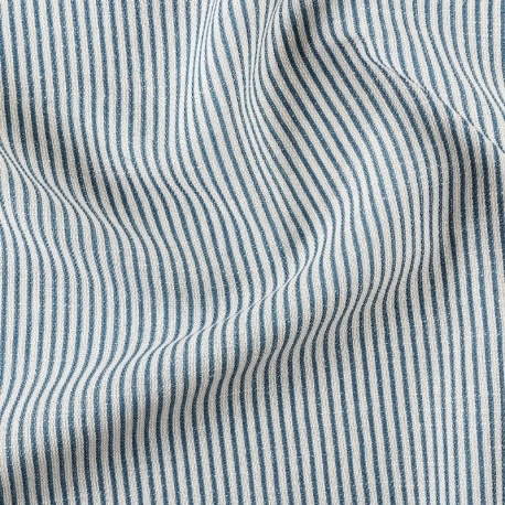 Toile Rayée Palermo Bleu 