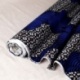 Tissu Wax Imprime Mix Bleu
