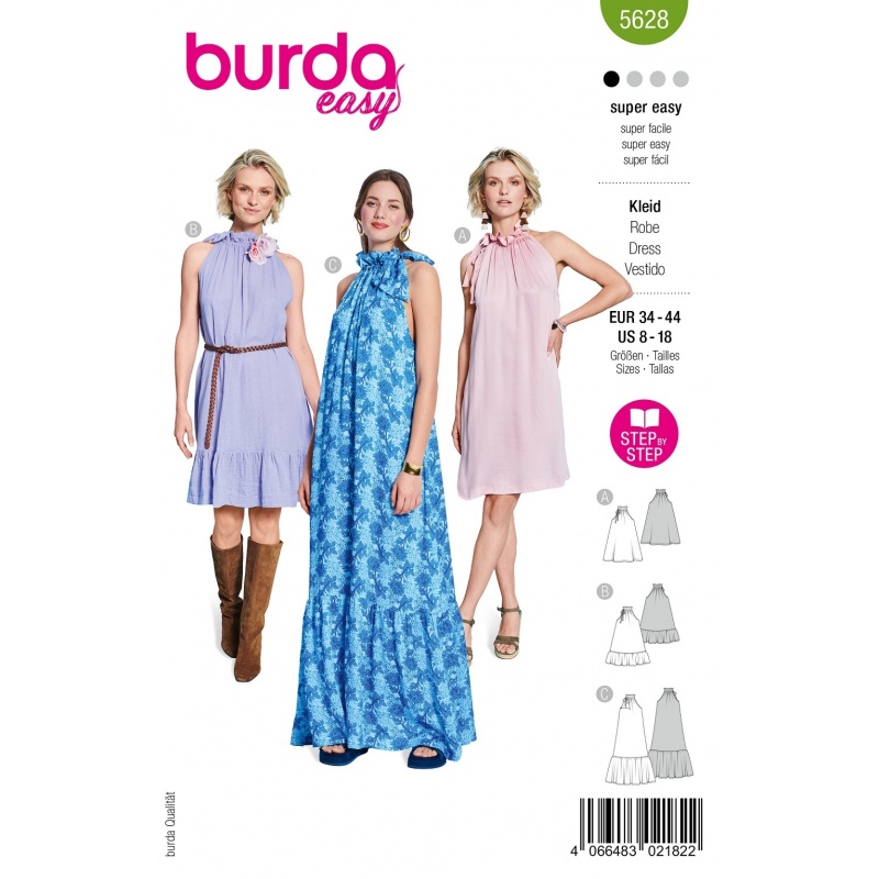 Patron Burda Easy 5628 Robe 36-46