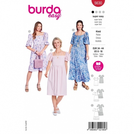 Patron Burda Easy 5630 Robe 36-46 