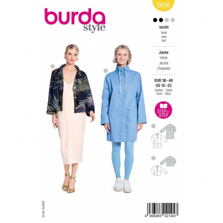 Patron Burda 5656 Parka 38-50 