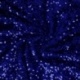 Tissu Sequins Sur Velours Bleu 