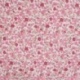 Tissu Popeline de Coton Imprimé Fleurs Rose 
