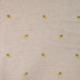 Tissu Viscose Lin Brodé Citron Sable 
