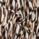 Tissu Crêpe Viscose Imprimé Marron