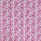 Tissu Coton Matelassé Double Face Imprimé Fleurs Fuchsia