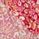 Tissu Popeline de Viscose Imprimé Leopard Corail