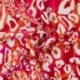 Tissu Popeline de Viscose Imprimé Leopard Corail
