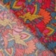 Tissu Popeline de Viscose Imprimé Corail