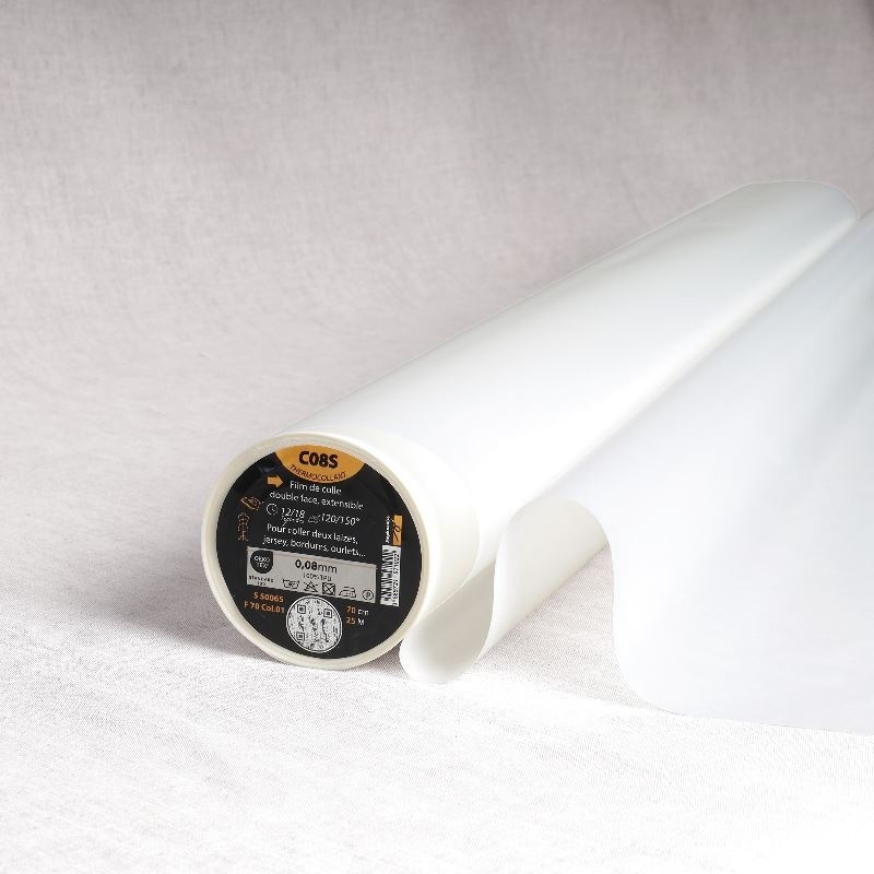 Tissu C08s-film Extensible Thermocollant Double Face Transparent