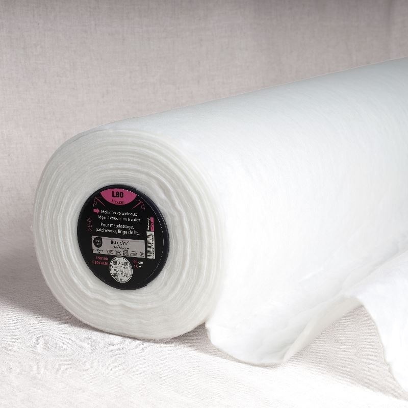 Tissu L78-molleton Volumineux et Leger Blanc 