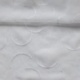 Tissu Etamine Brodée Foch Arc Cercle Blanc