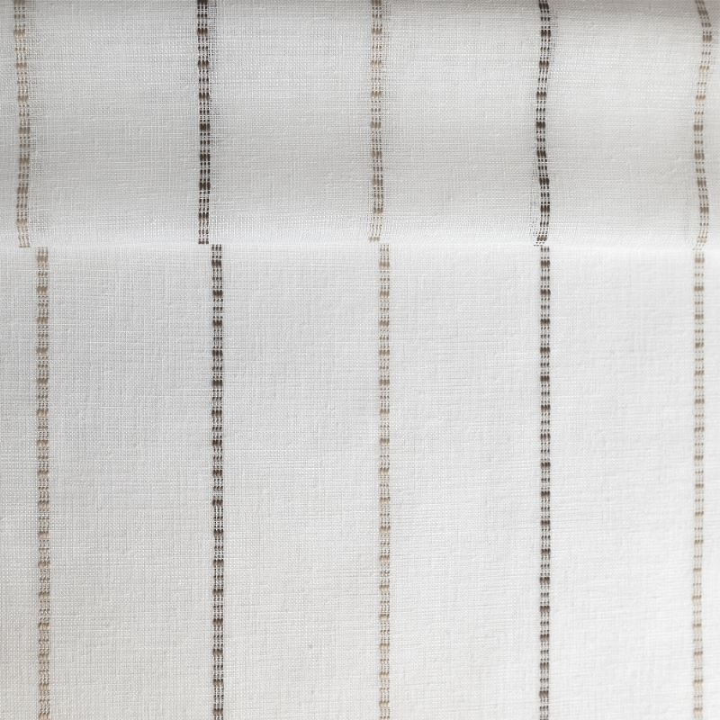 Tissu Etamine Rayée Pola Chocolat