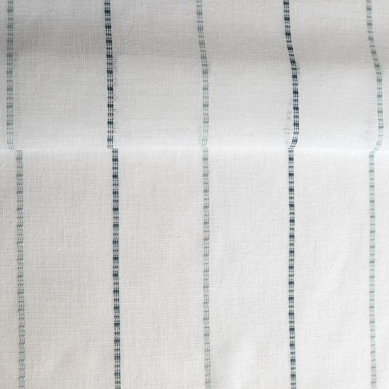 Tissu Etamine Rayée Pola Bleu