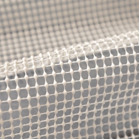 Tissu Antiderapant Grille Ecru