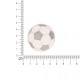 Ecusson ballon de foot - Argent