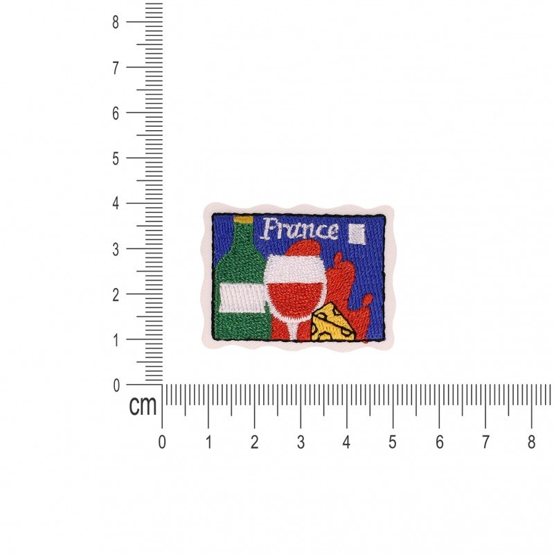 Ecusson carte postal pays - France