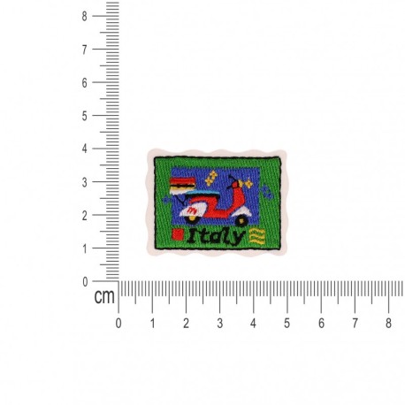 Ecusson carte postal pays - Italy