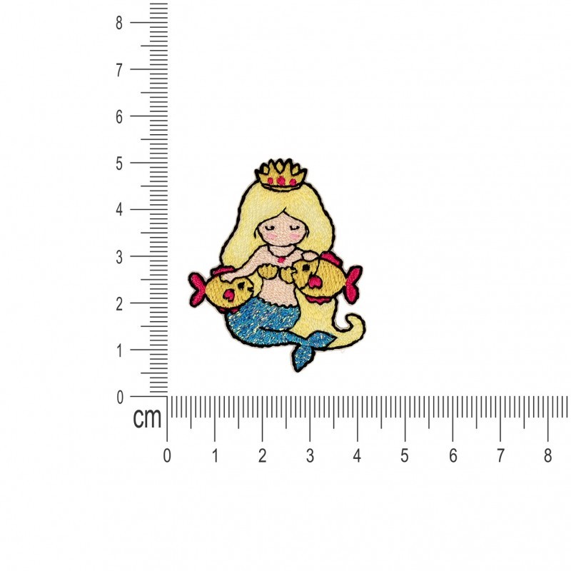 Ecusson sirenes - Cheveux blonds