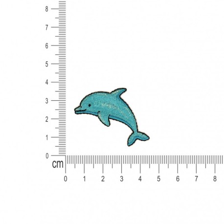 Ecusson monde marin - Dauphin