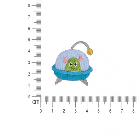 Ecusson explorons l'univers - Soucoupe volante