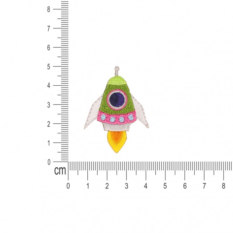 Ecusson explorons l'univers - Fusée