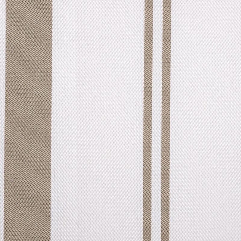 Toile Outdoor Augusta Rayeée Taupe Grande Laize