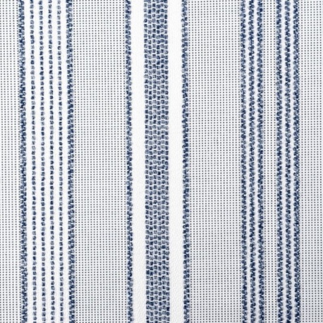 Toile Outdoor Plage Rayée Marine Grande Laize