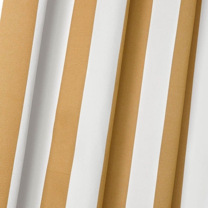 Toile Outdoor Ponant Rayée Moutarde Grande Laize