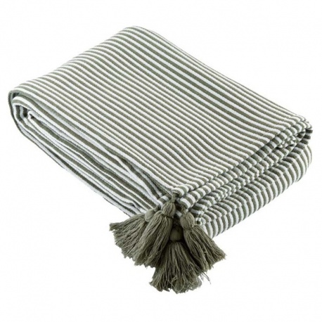 Plaid Faros Raye Vert 