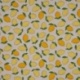 Tissu Demi Panama Sunny Lemon Fruit Fond Coloris Lin