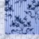 Tissu Coton Elasthanne Rayure Imprimé Bleu