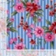 Tissu Coton Elasthanne Rayure Imrimé Rose