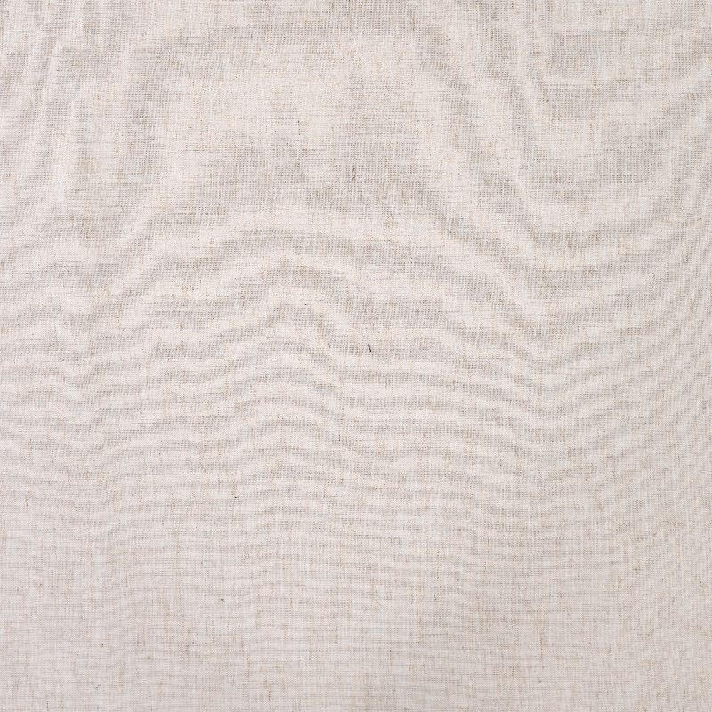 Tissu Lin Melangé Pepino Uni Ecru 