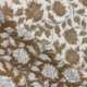 Tissu Jacquard Deepsi Blanc et ocre