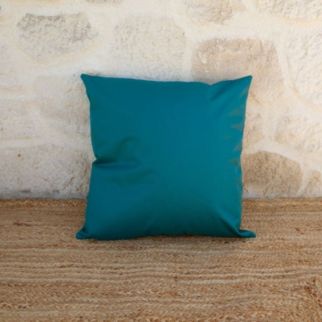 Coussin Outdoor Garden Uni Bleu Paon 