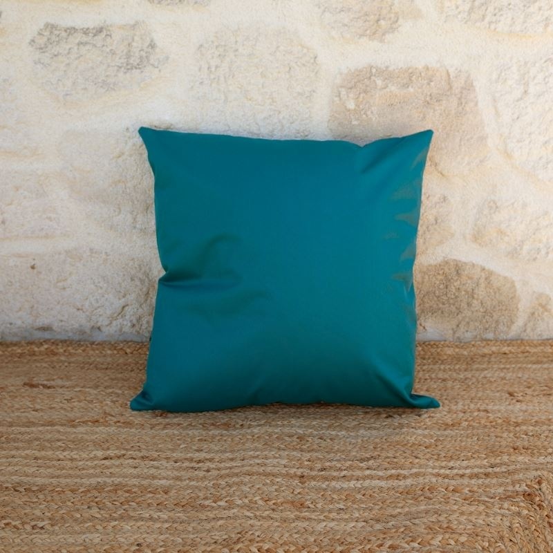 Coussin Outdoor Garden Uni Bleu Paon 