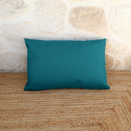 Coussin Outdoor Garden Uni Bleu Paon 