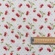 Tissu Imprimé Cherry Blanc