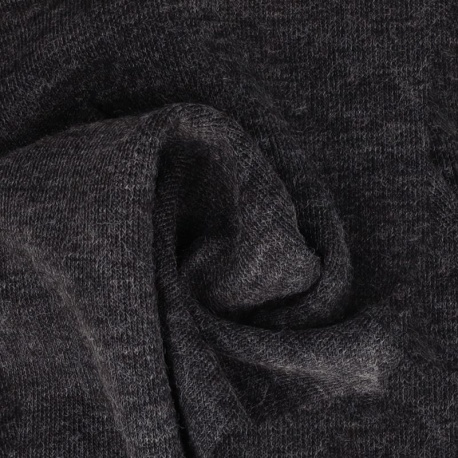 Tissu Maille Facon Cachemire Marine