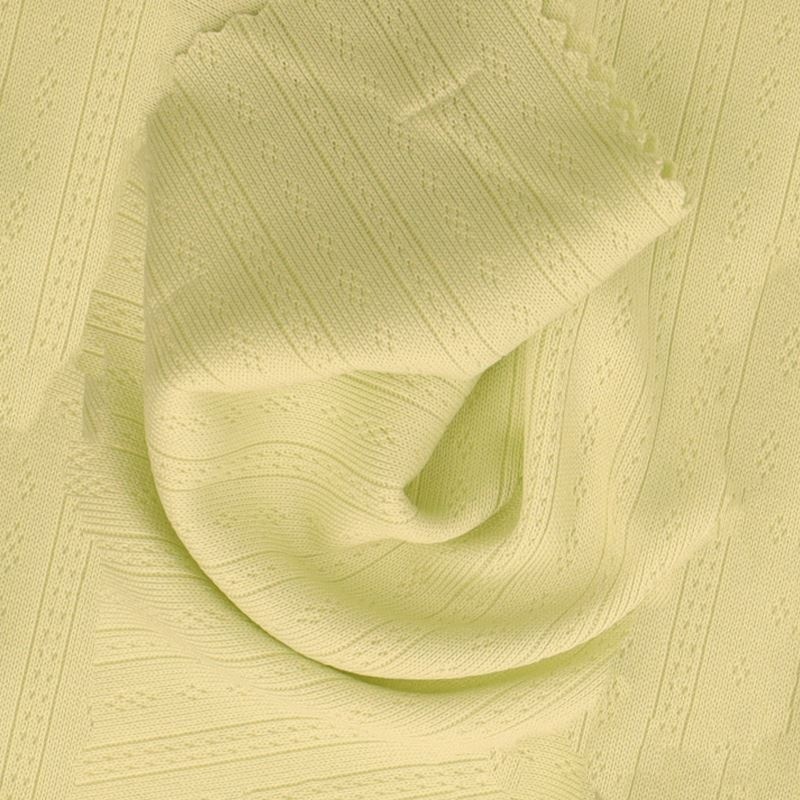 Tissu Jersey Ajouré Vert 