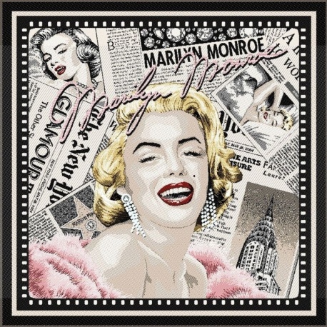 Coupon de Tissu Icone Rose 48x48 cm