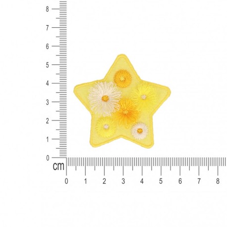 Ecusson avec pompons - Etoile