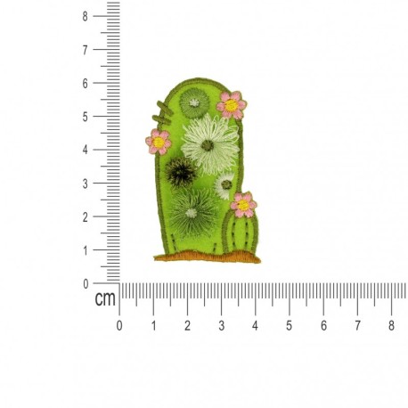 Ecusson avec pompons - Cactus