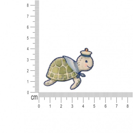 Ecusson animaux heureux - Tortue