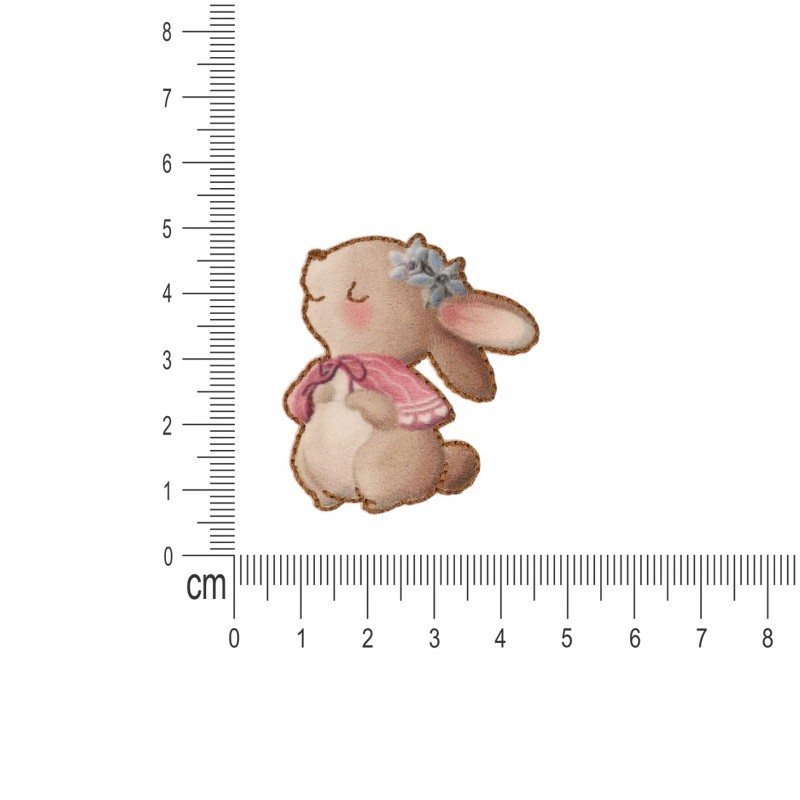 Ecusson animaux heureux - Lapin