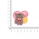 Ecusson couture - Ourson coeur